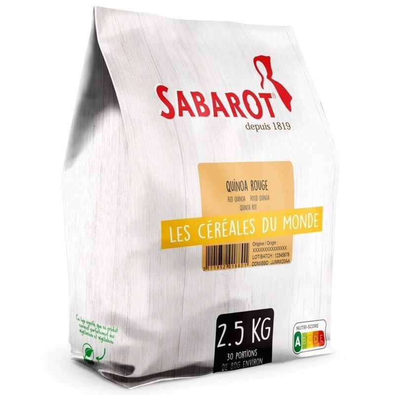 Rote Quinoa – 2,5-kg-Beutel – Sabarot