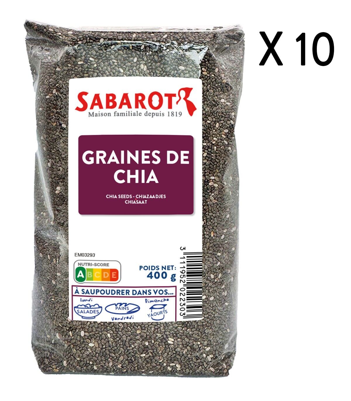 Semi di Chia - 10 Buste da 400g - Sabarot