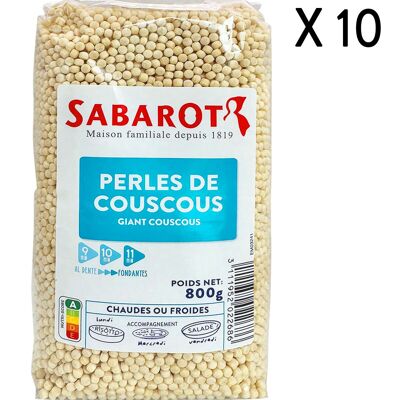 Perle di cous cous - 10 Buste da 800g - Sabarot