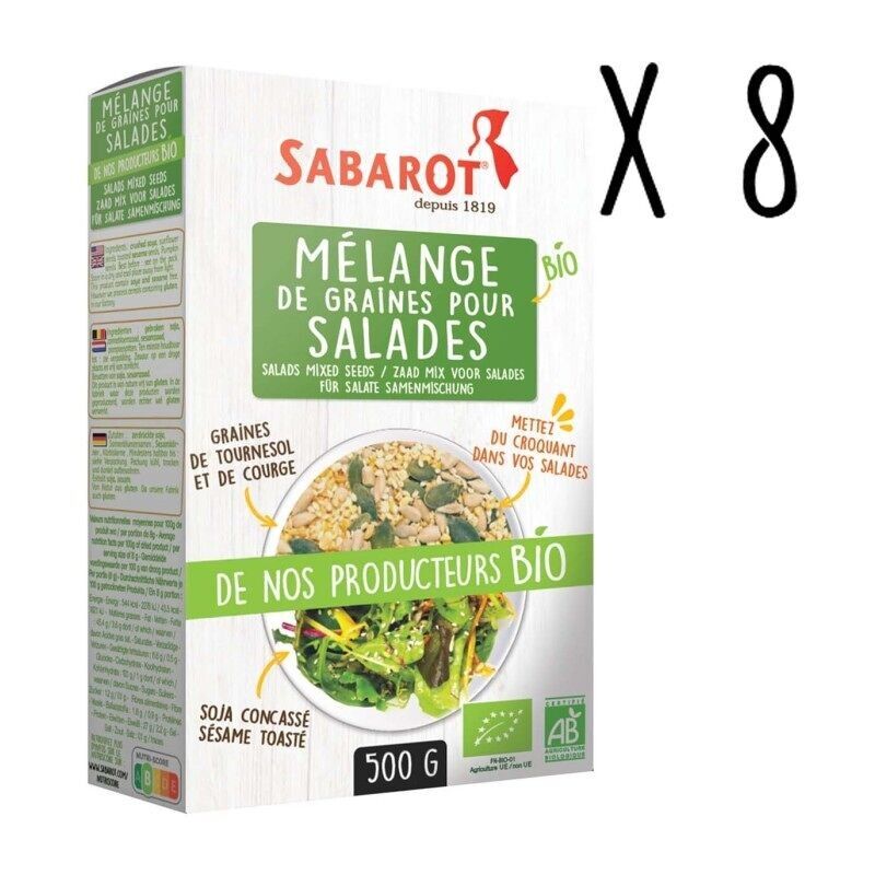 Mix di semi biologici per insalate - 8 Astucci da 500g - Sabarot