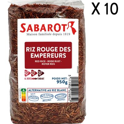 Riz rouges des empereurs - 10 Sachets de 950g - Sabarot