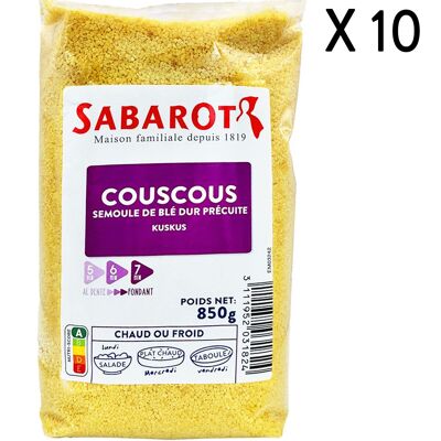 Couscous de blé - 10 Sachets de 850g - Sabarot