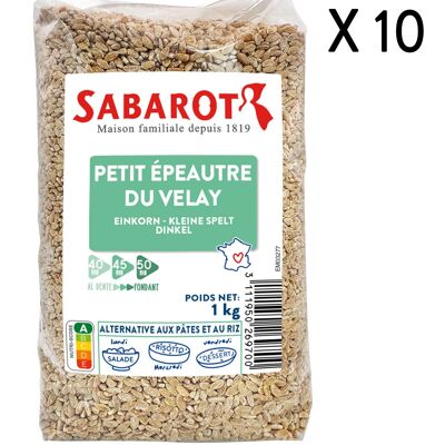Petit Épeautre du Velay 10min HVE3 - 10 Sachets de 1kg - Sabarot