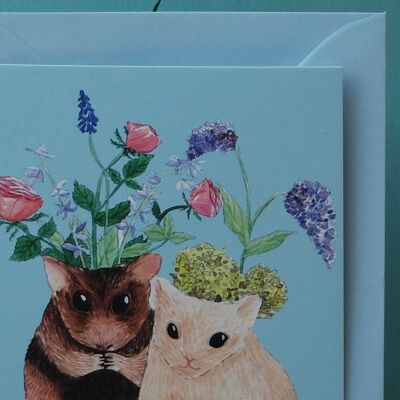 Tarjeta de felicitación Amore Hámster