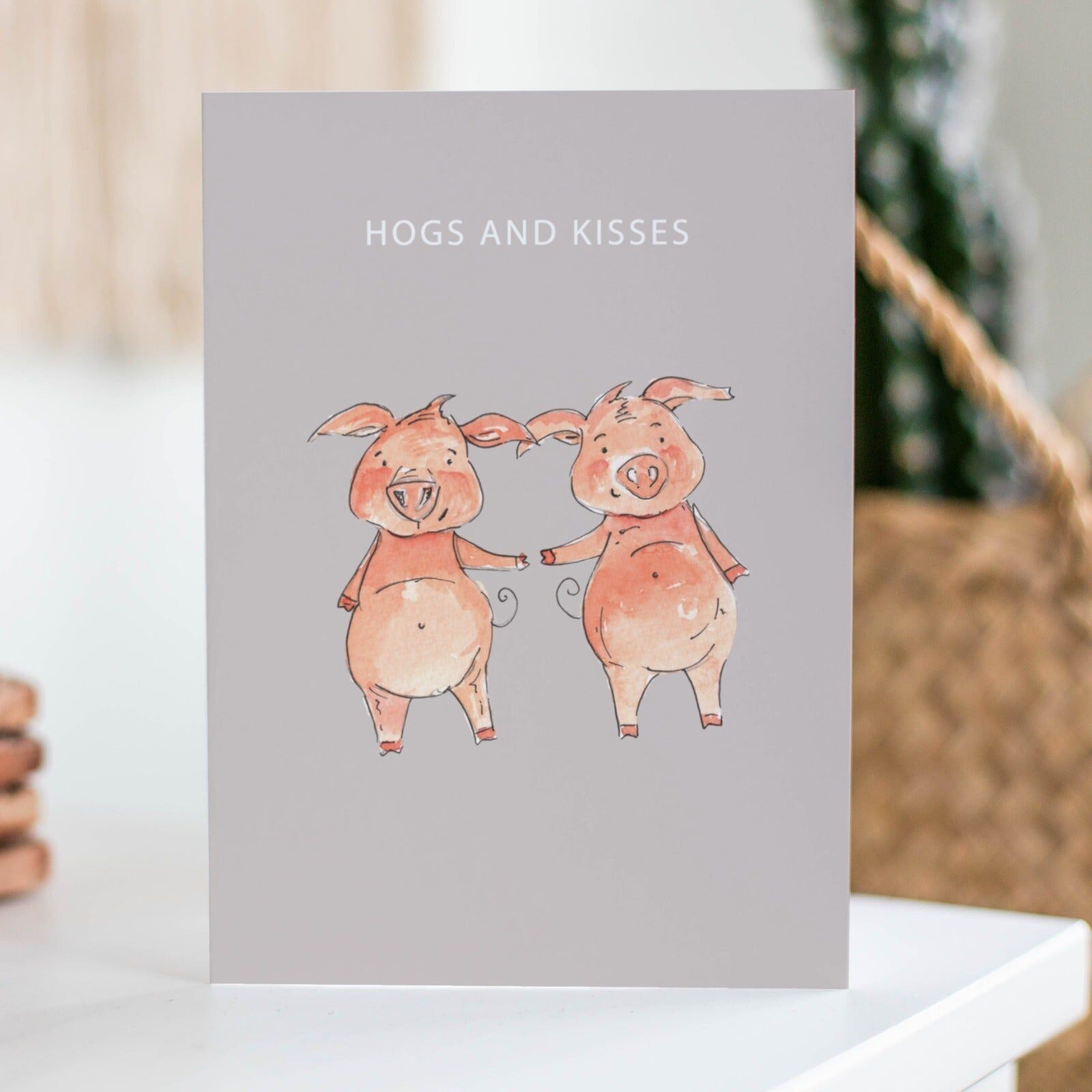 Karte „Hogs and Kisses“