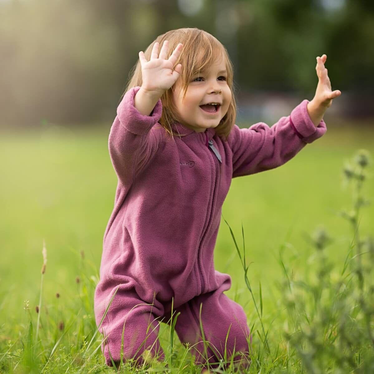 overall made of fleece berry