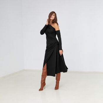Melrose Robe Classique Noir 1