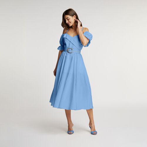 Acacia dress azure blue