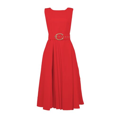 Vienna dress classic red