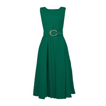 ROBE VIENNE VERT FORET 2