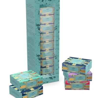 British Themed Union Jack 8 Box Tea Stack Gift Box Green – 40 Teabags