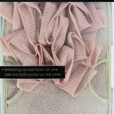 Guanto Loofah double face WS Blush