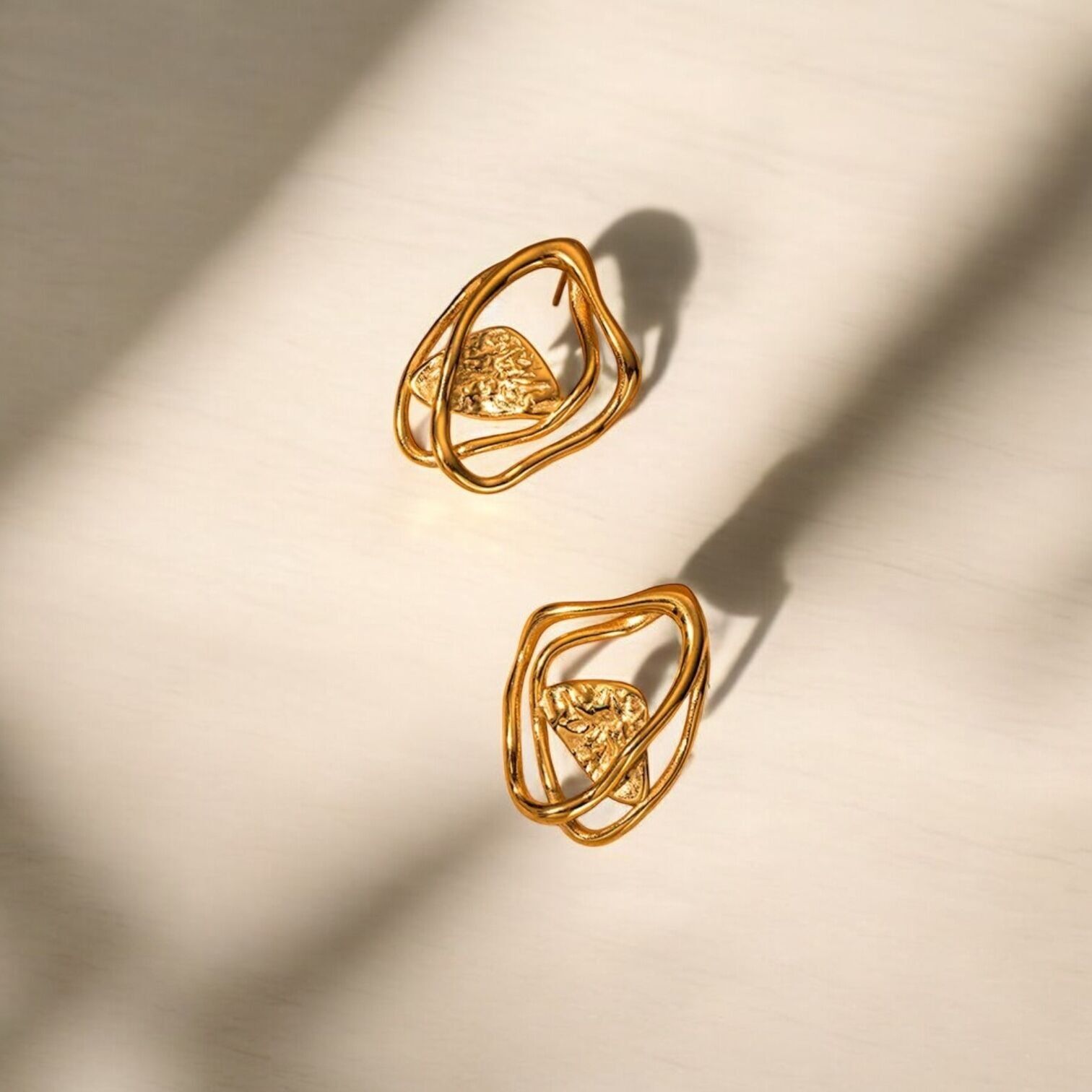 Fulvia gold plated earrings