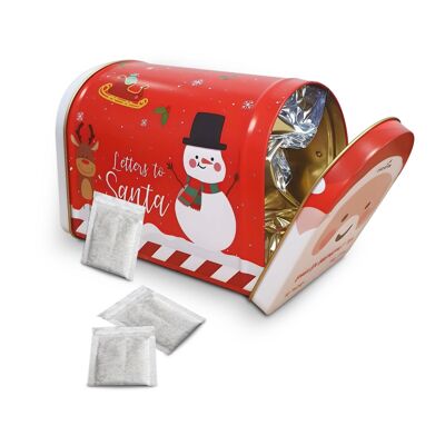 Buzón de cartas a Papá Noel Lata de té English Breakfast – 80 bolsitas de té