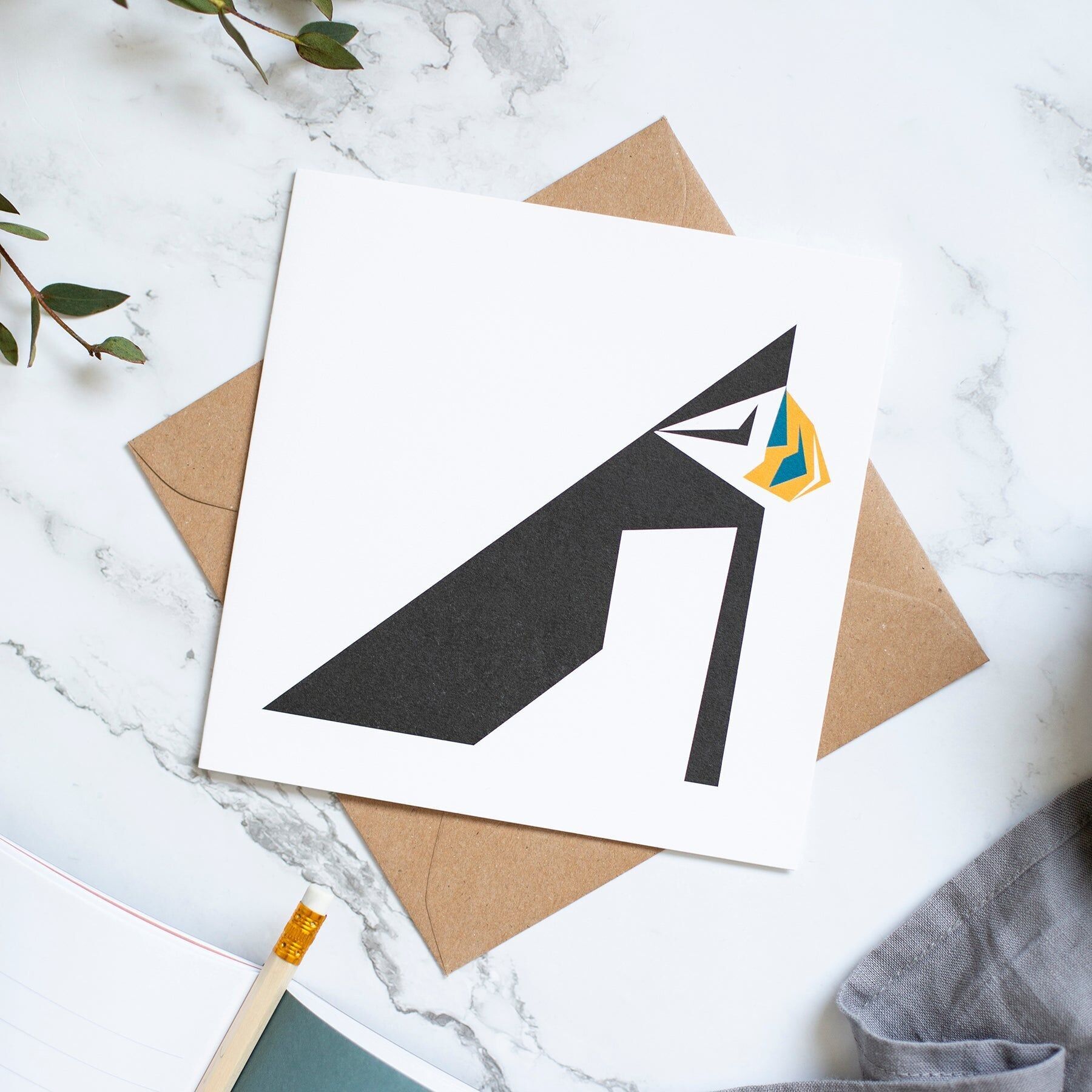 Carta quadrata - Pulcinella di mare