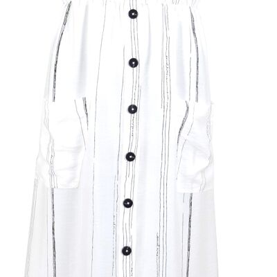 Soda klänning vitrandig - 599kr