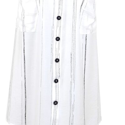 Soda klänning vitrandig - 599kr