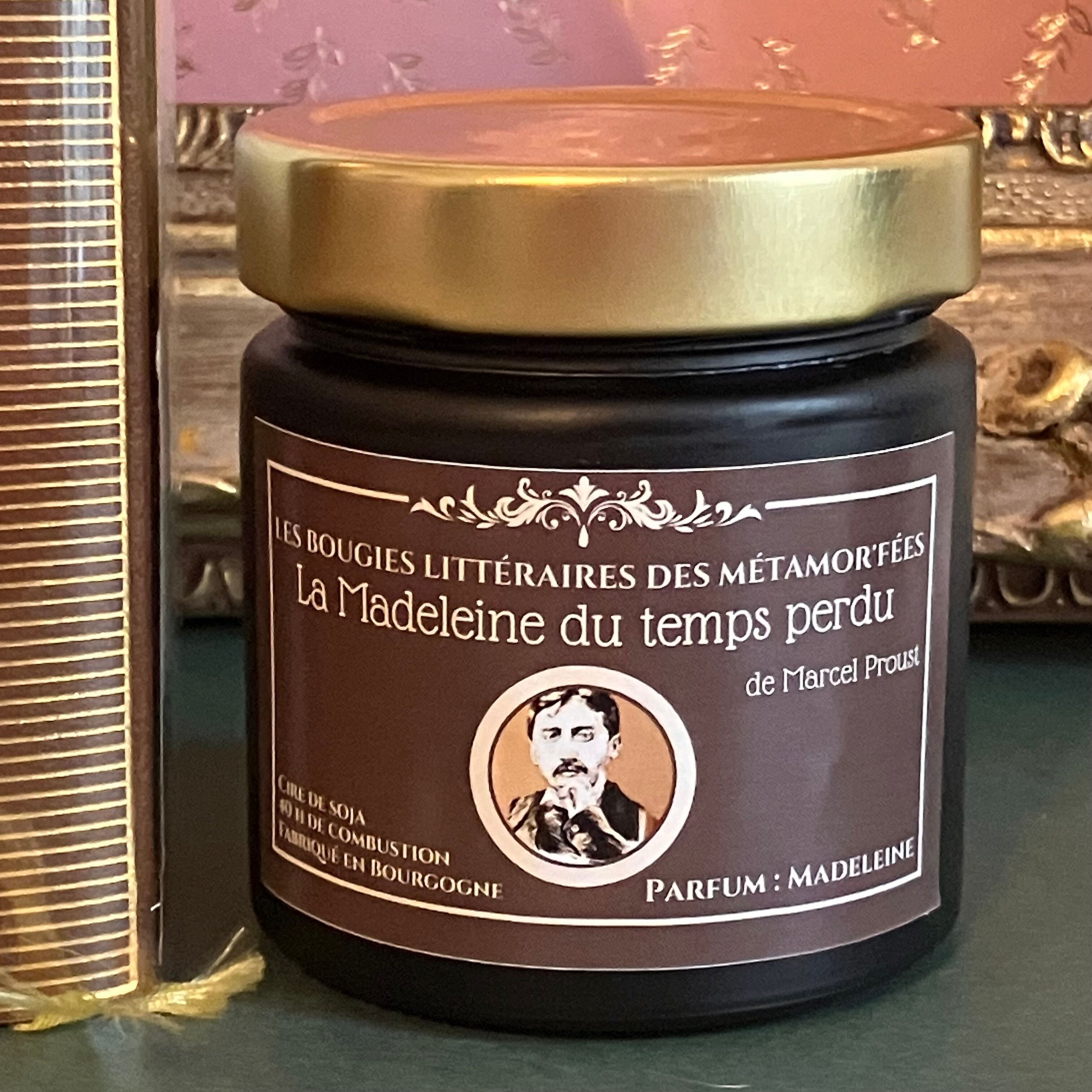CANDLE IN A JAR LA MADELEINE DU TEMPS PERDU MARCEL PROUST MADE IN FRANCE LITERARY CANDLES COLLECTION