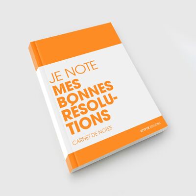Carnet - JE NOTE MES BONNES RÉSOLUTIONS