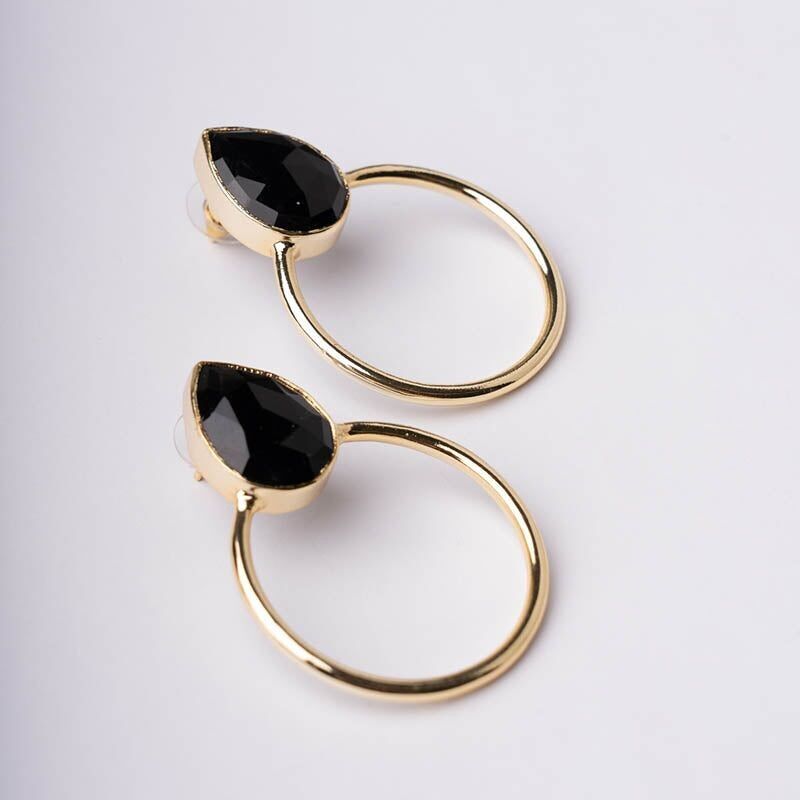 Orecchini Diwa Big Ed. Nero lucido limitato