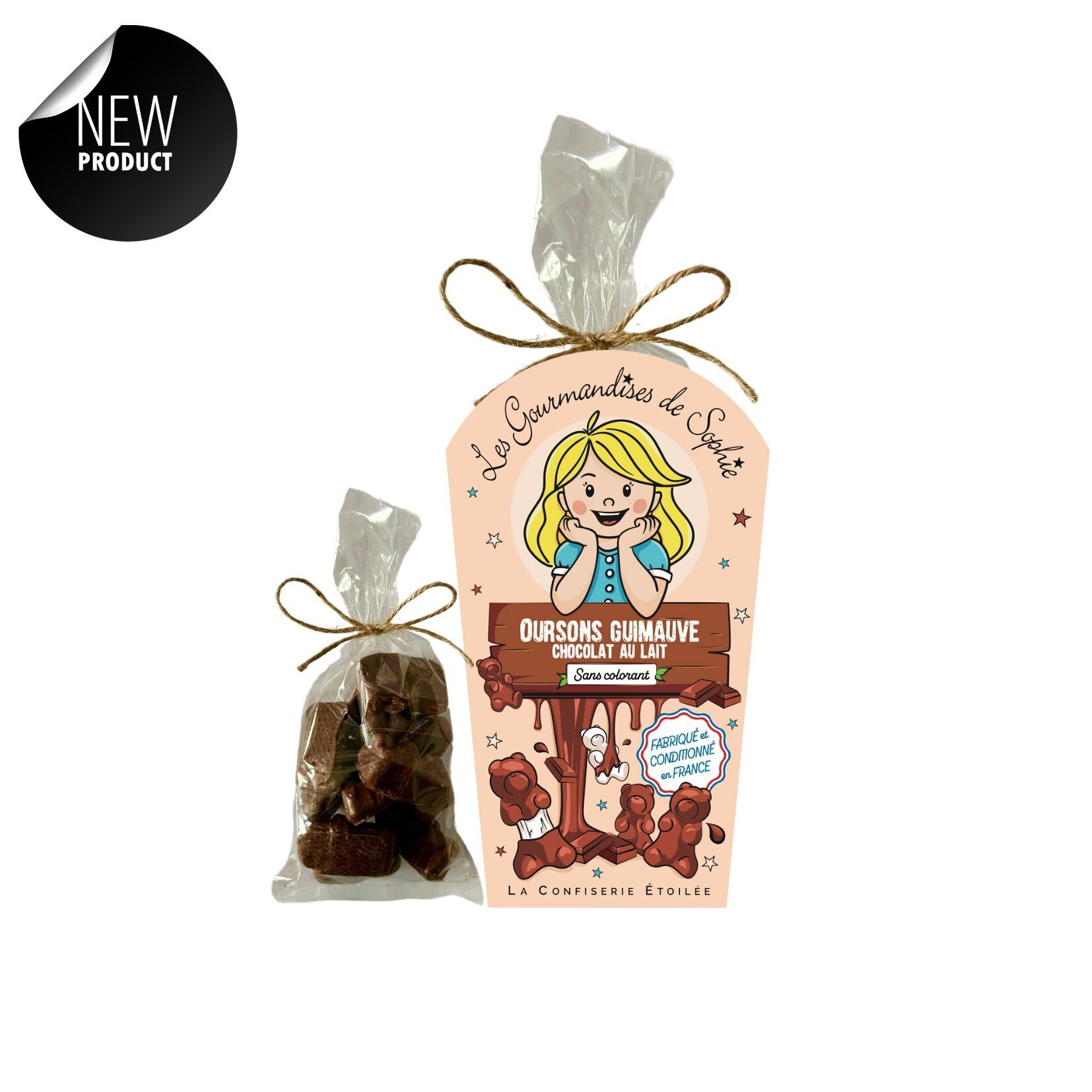 Sweets - Gourmet pot of milk chocolate marshmallow bears