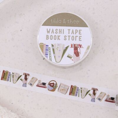 Libros de lectura con cinta washi - Cinta adhesiva Cinta adhesiva Booklover Book