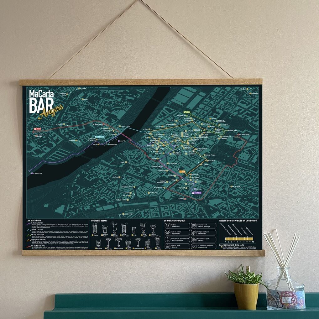 Angers Bars Karte