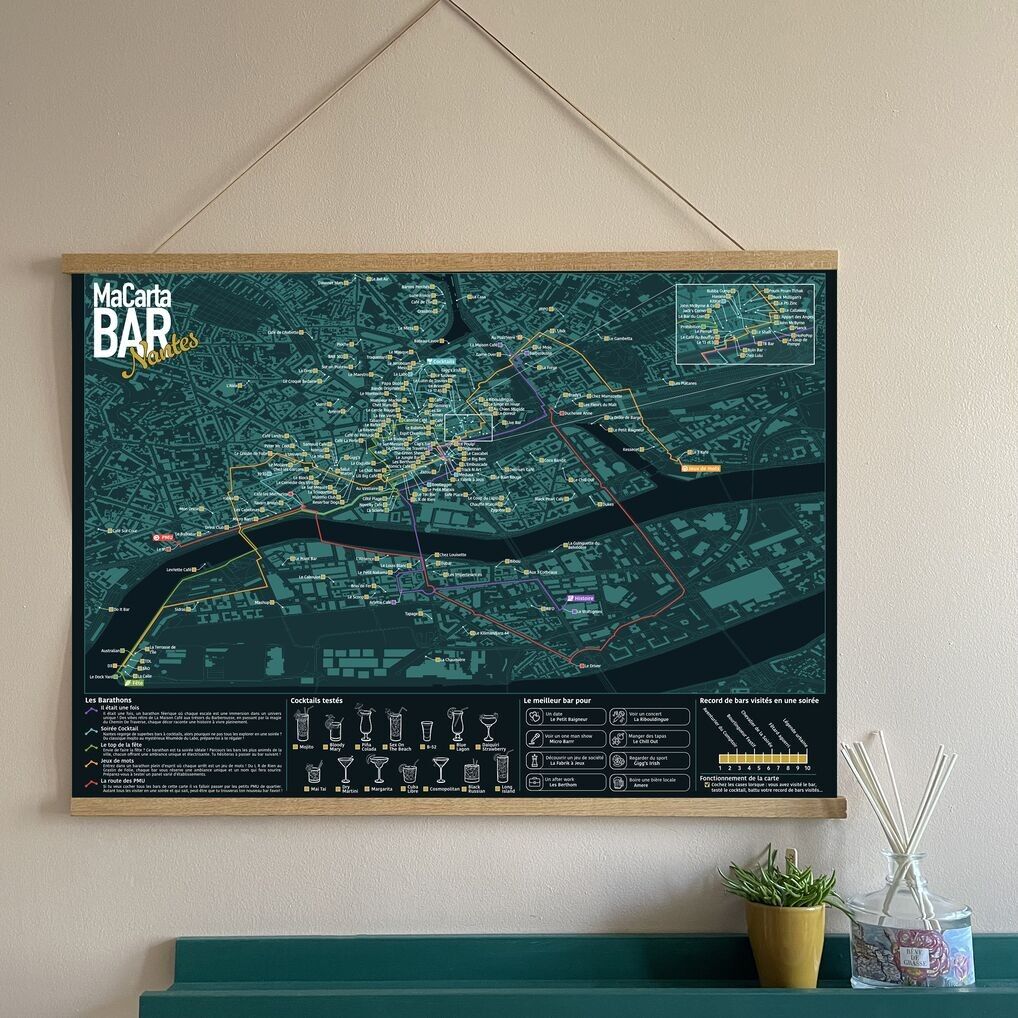 Mappa dei bar di Nantes