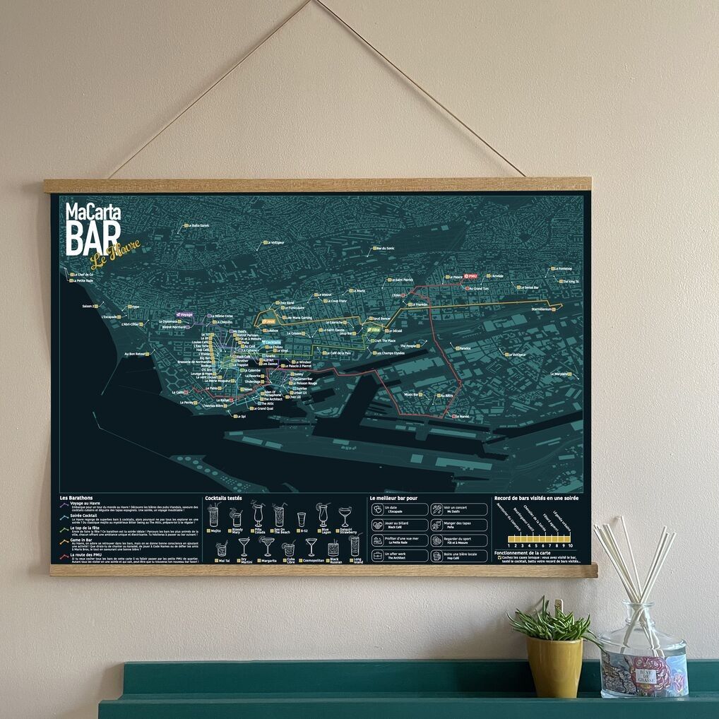 Karte der Bars in Le Havre