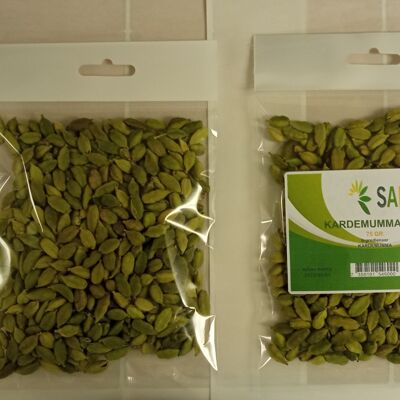 Cardamom green pods - 25 gr plastic bag
