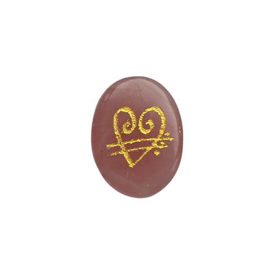Zibu Love Stone, 4x3cm, Rose Quartz