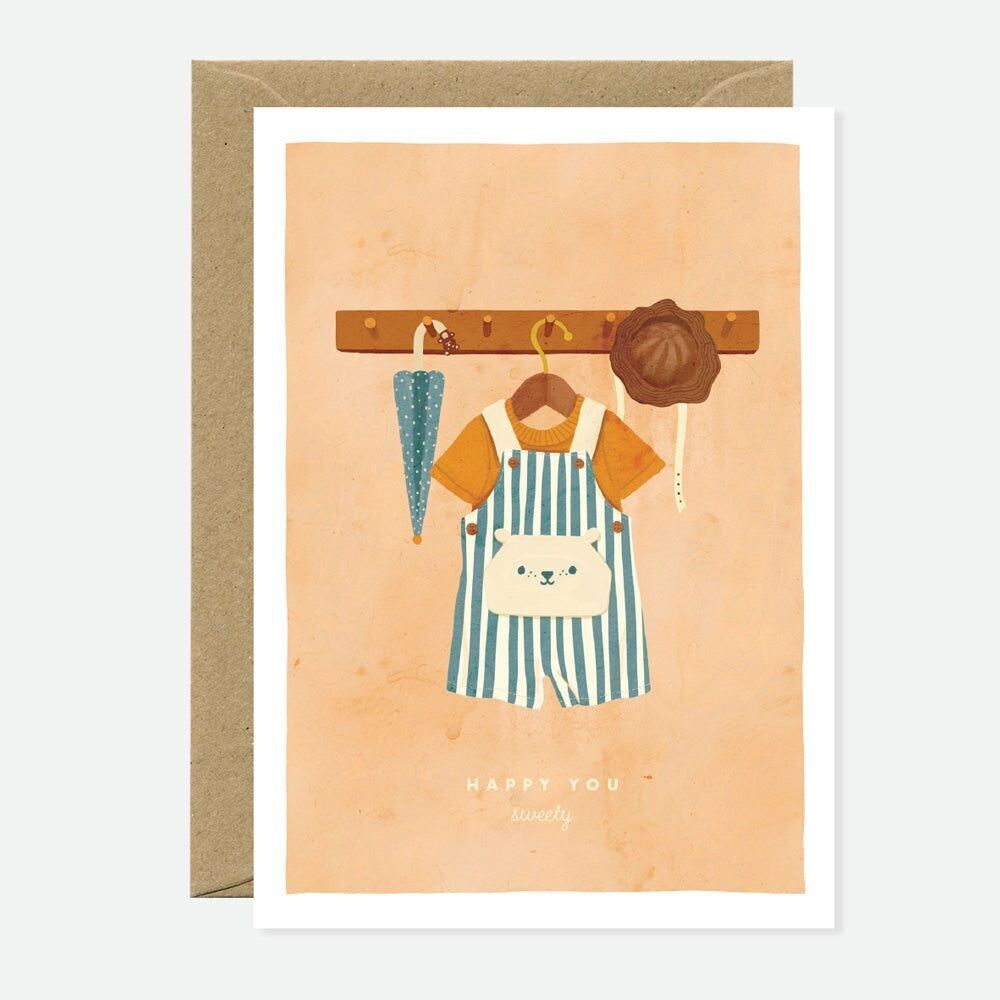 Felice te dolce orsetto - biglietto d'auguri