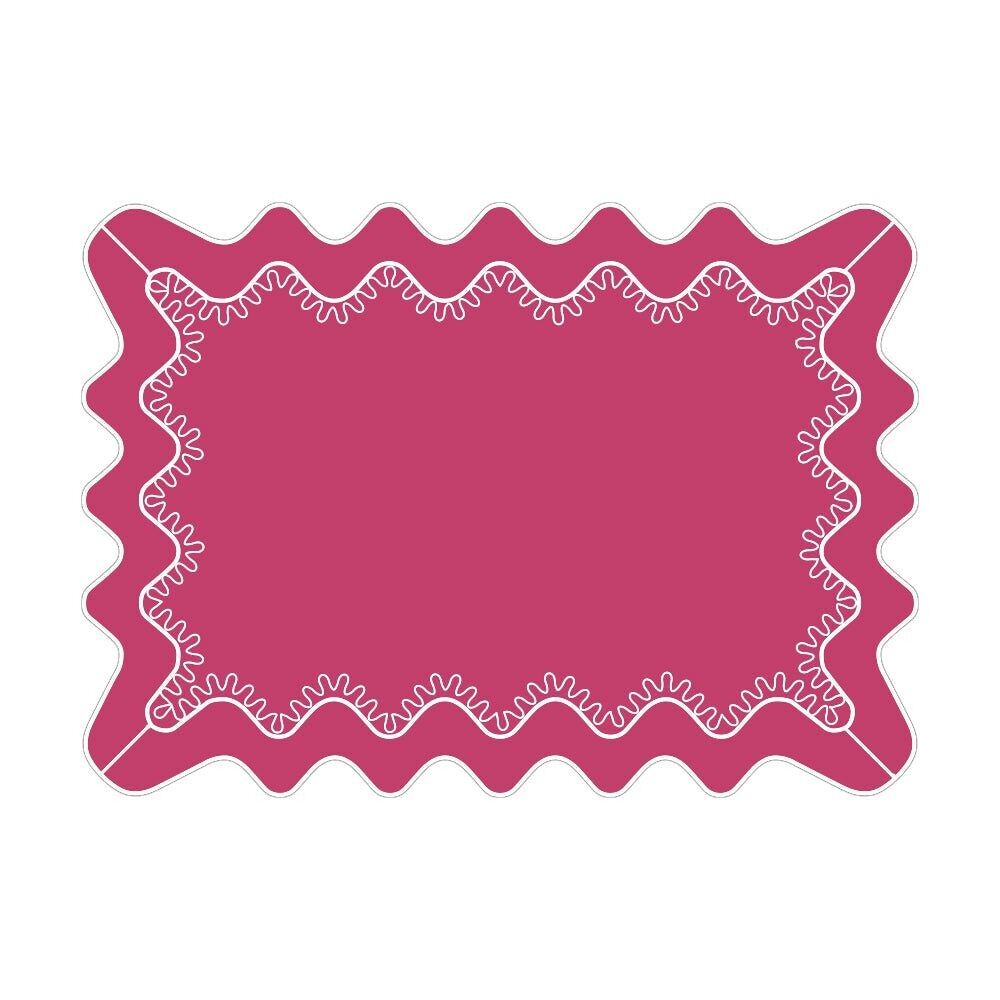 Tovaglietta americana Léonie Scallop con dettaglio ricamato