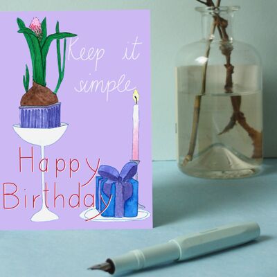 Postal Cumpleaños Sencillo