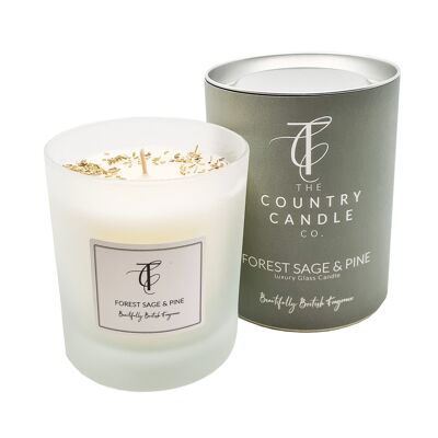 PASTELS DE SAISON - Bougie en verre Forest Sage & Pine 30cl