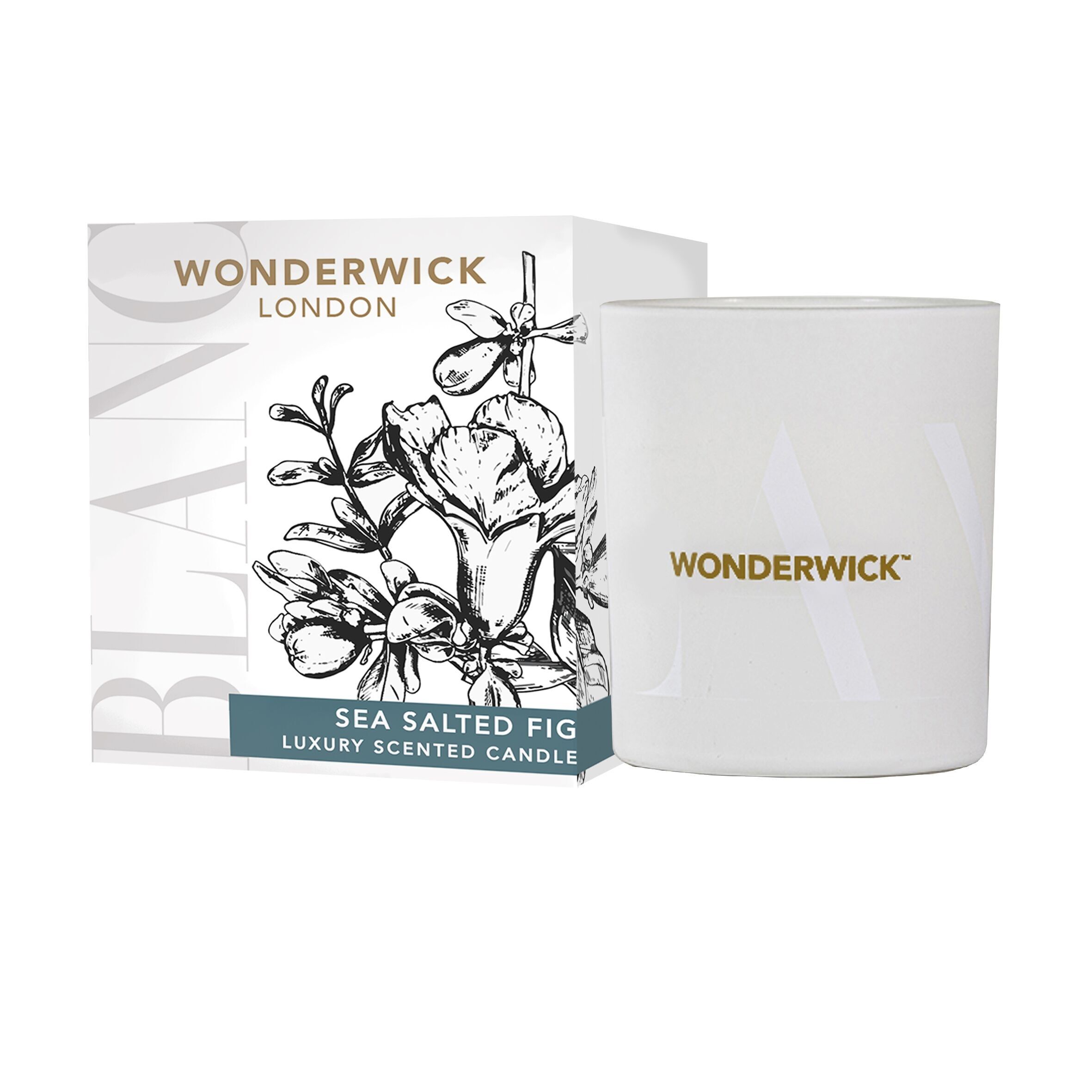 WONDERWICK London-Blanc-Bougie parfumée à la figue salée de mer