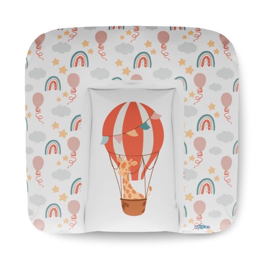 Kikido Materassino Fasciatoio 75x70 - Mongolfiera - Cuscino Fasciatoio Lavabile per Cambio Pannolino - Universale 75x70