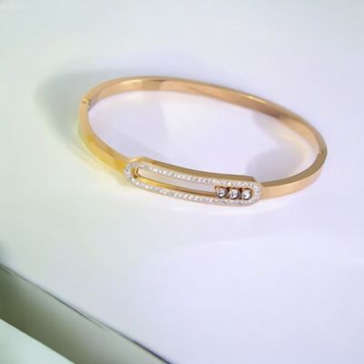 Bracelet Irina gold plated with zircons