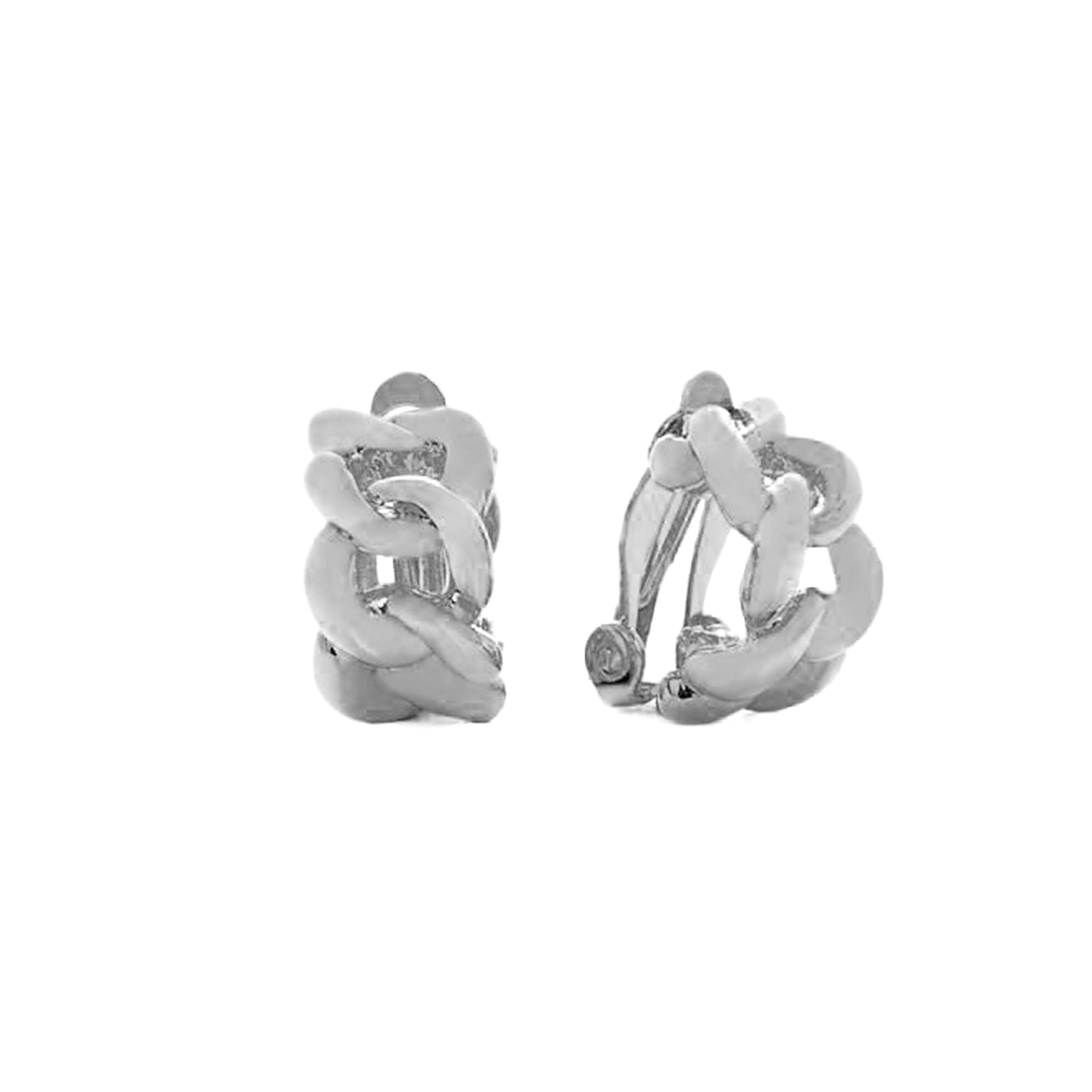 Orecchini con finitura rodiata - Dabbahu