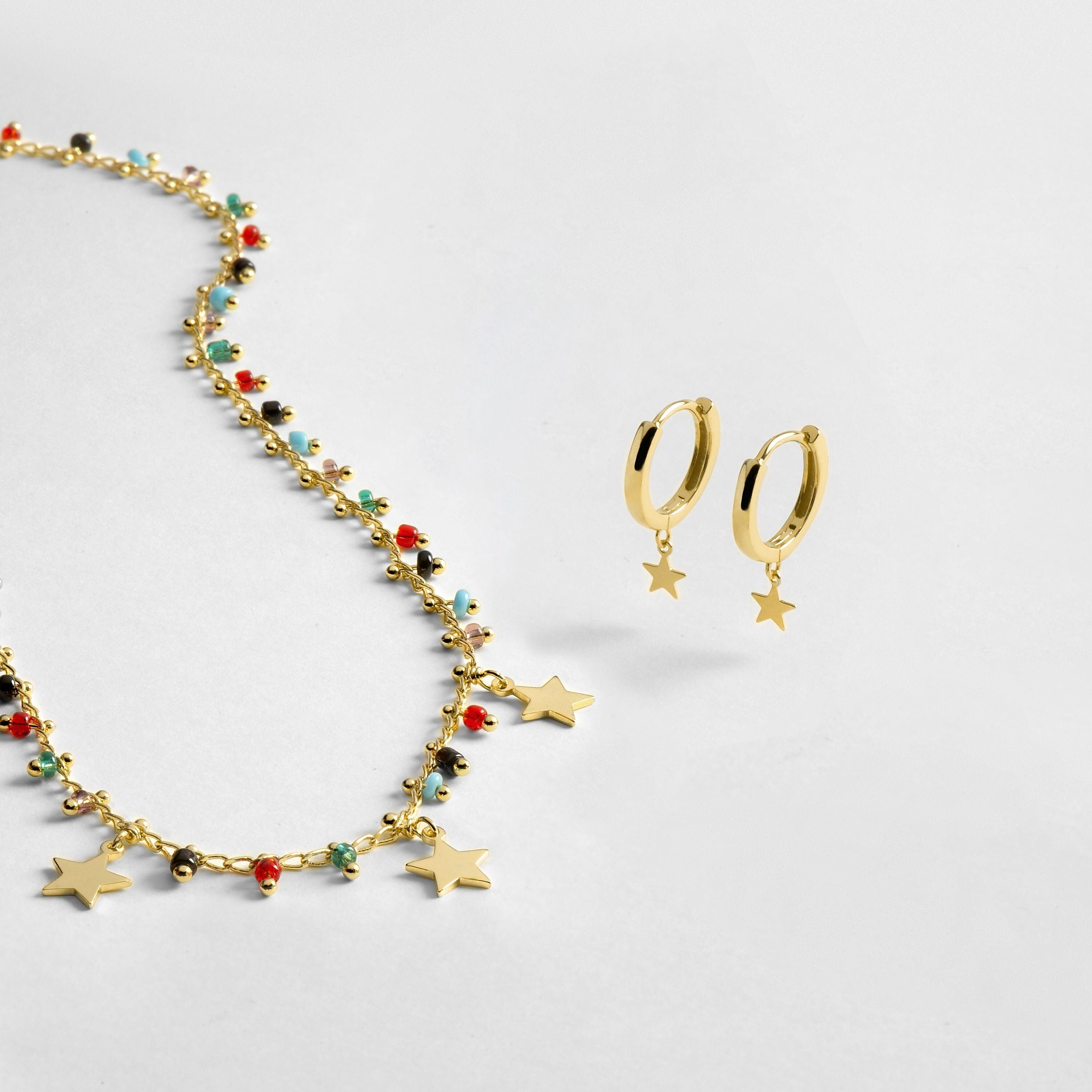 Parure in argento sterling 925 con finitura in oro giallo 18 carati - Luxenter