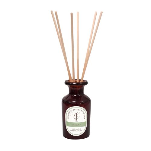 COAST & COUNTRY-Cucumber 100ml Amber Glass Reed Diffuser