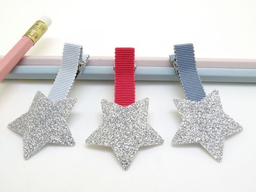 Barrette étoile paillettes