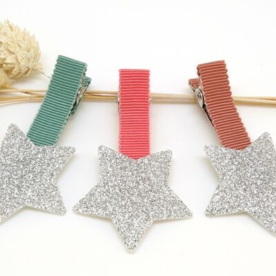 Barrette étoile paillettes
