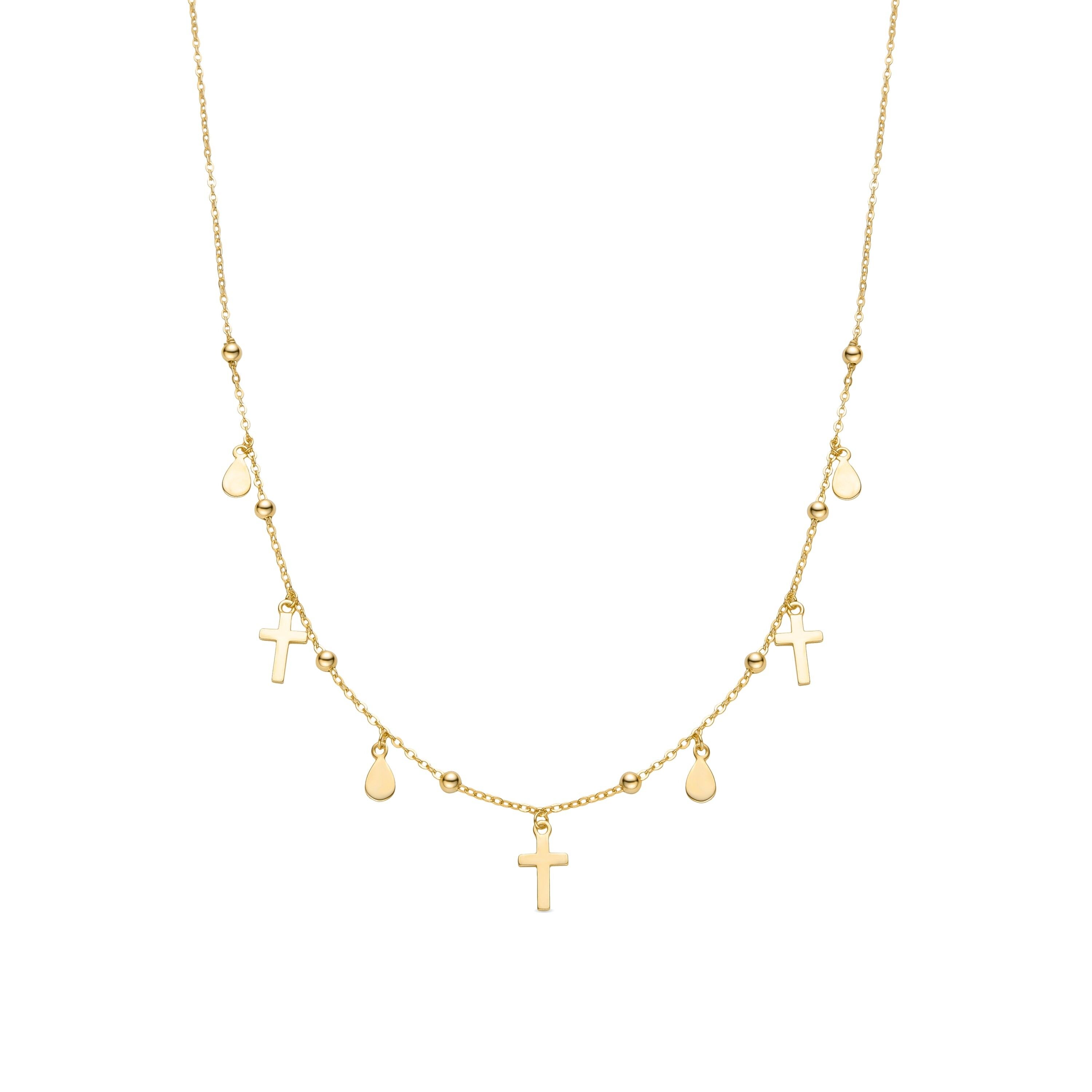 Collana in Argento Sterling 925 rifinita in Oro Giallo 18K - Cirai