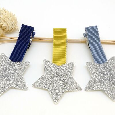 Barrette étoile paillettes