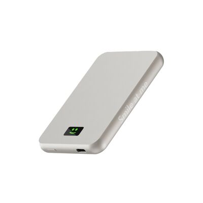 🔋 Smile Gan 100W - Powerbank 5000 mAh Inalámbrico Magsafe con espejo 🔋