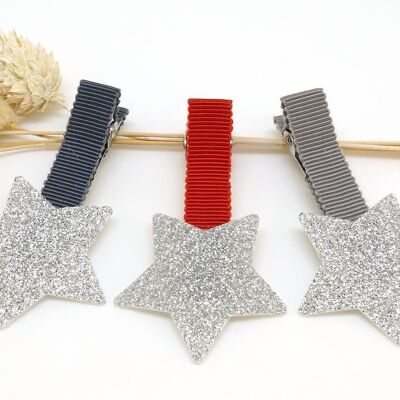 Barrette étoile paillettes