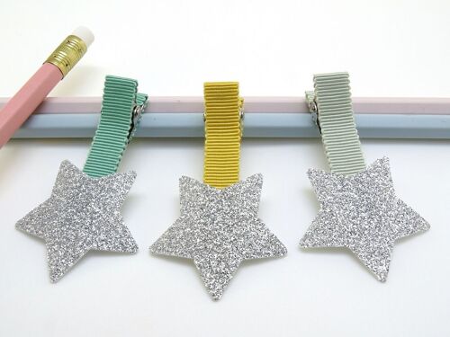 Barrette étoile paillettes