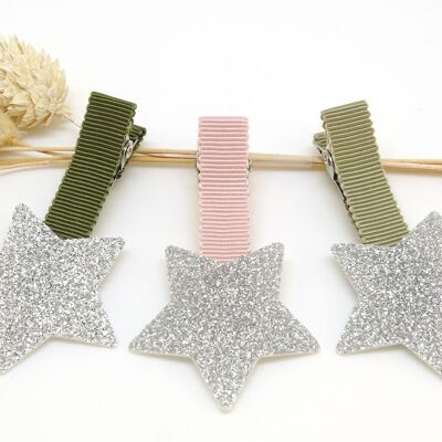 Barrette étoile paillettes