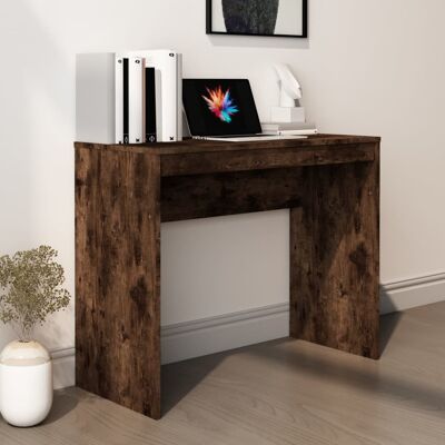 Bureau Chêne fumé 90x40x72 cm Bois composite
